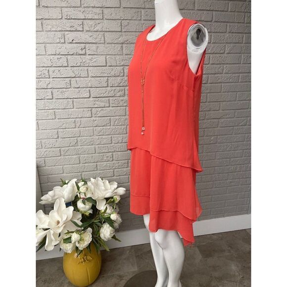 Adressing Woman Asymmetrical Layered Necklace Dress Size M - Picture 2 of 8